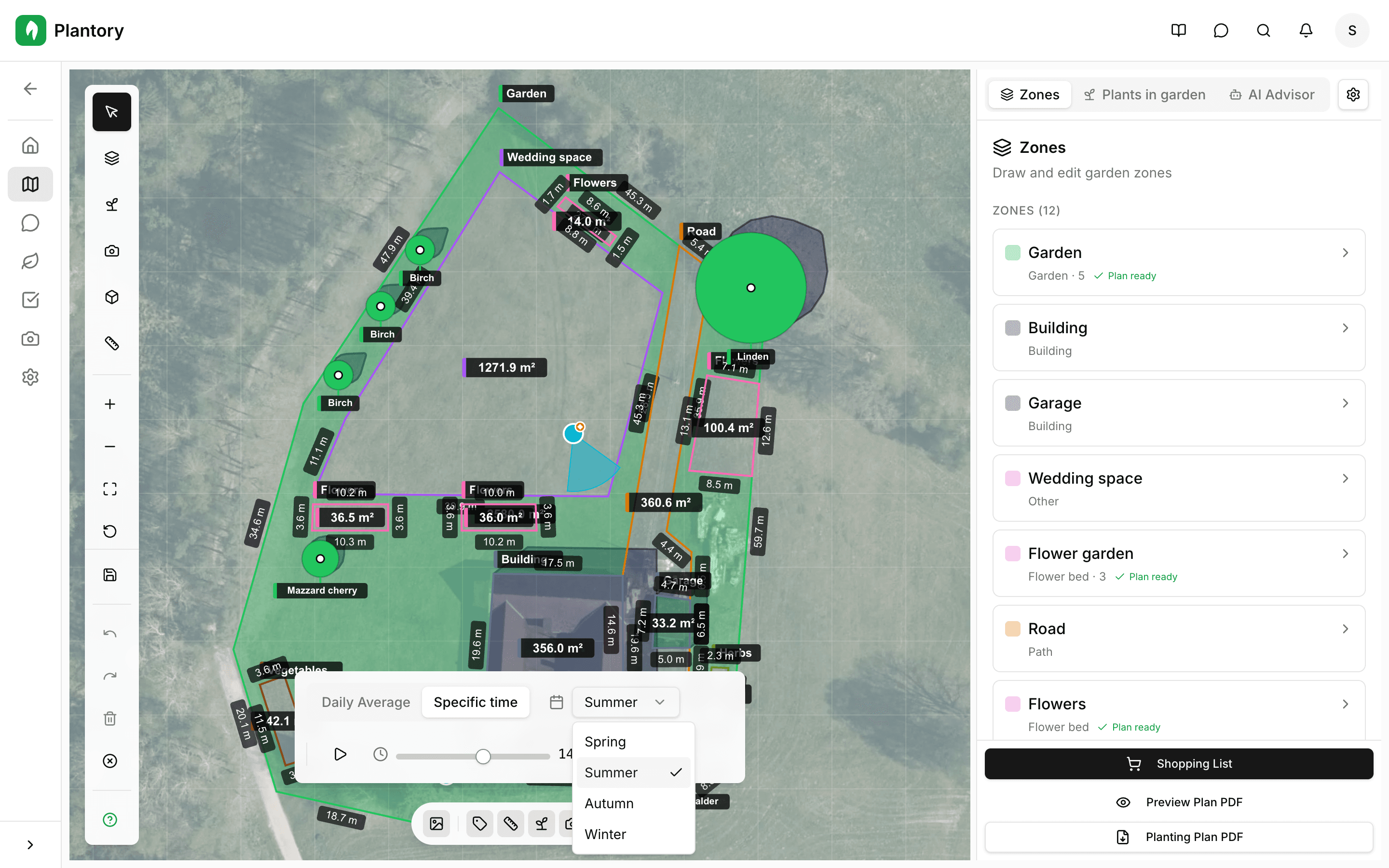 Aktivní nástroj slunečního štětce s viditelným překryvem expozice